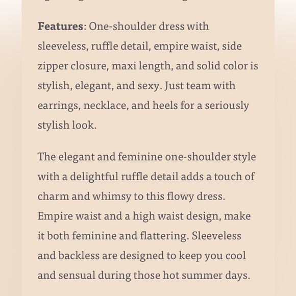 ZESICA Black One Shoulder Ruffle 2024 Empire Waist Boho Flowy Maxi Dress S NWT - Picture 4 of 11